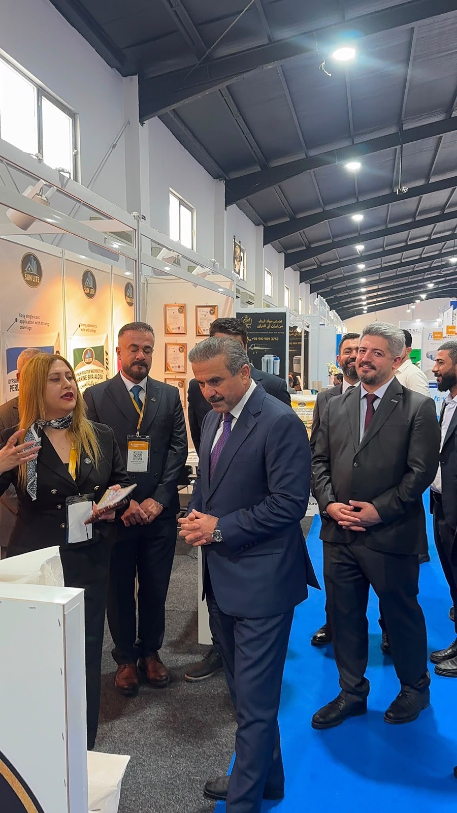 Dr. Mohammad Shukri listening to a product presentation
