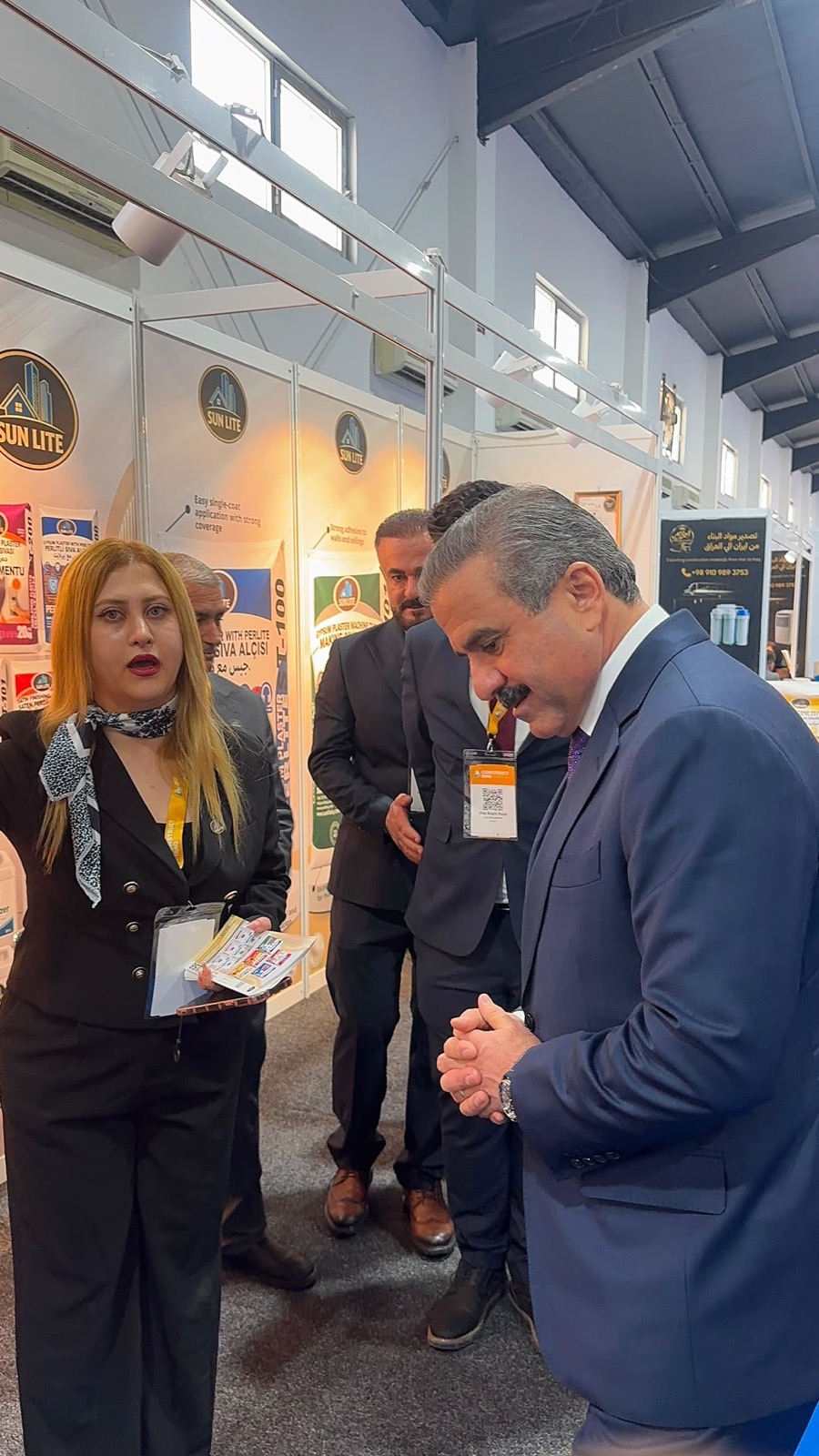Dr. Mohammad Shukri at the Sun Lite stand